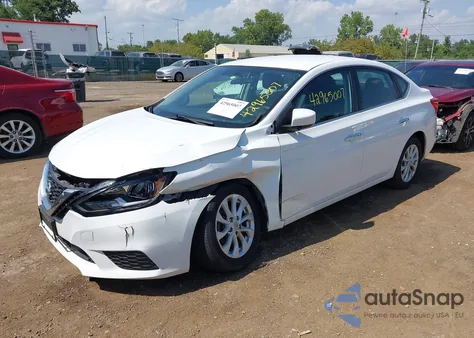 2018 Nissan Sentra Sv z USA, uszkodzony, nr VIN 3N1AB7AP8JY204445